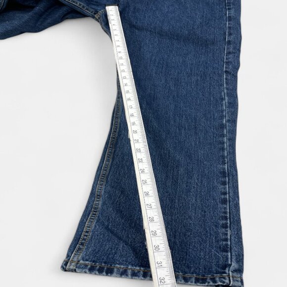 Levi's 505 Men's Straight Leg Blue Denim Jeans Mid-Rise Regular Fit 38x32 - Picture 7 of 16